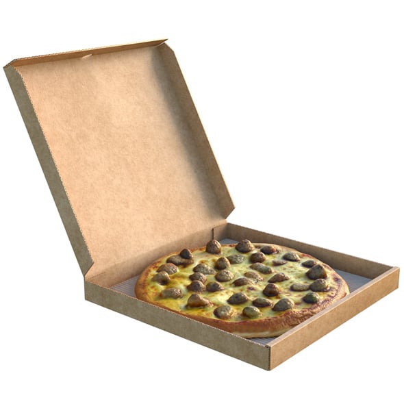 Pizza Box 6 - 3DOcean Item for Sale