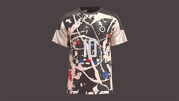 Soccer Jersey Player-10 V2 | Marvelous / Clo3d / obj / fbx - 3DOcean Item for Sale