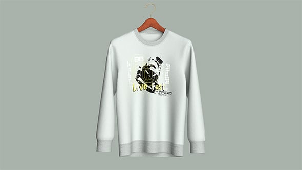Sweatshirt-Live Fast | Marvelous / Clo3d / obj / fbx - 3DOcean Item for Sale