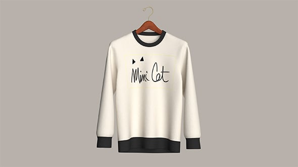 Sweatshirt-Mlimi Cat | Marvelous / Clo3d / obj / fbx - 3DOcean Item for Sale