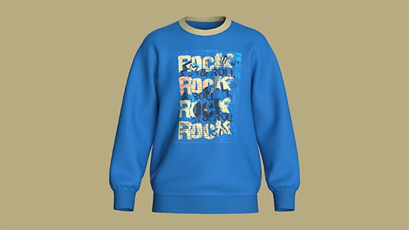 Sweatshirt-Rock | Marvelous / Clo3d / obj / fbx - 3DOcean Item for Sale