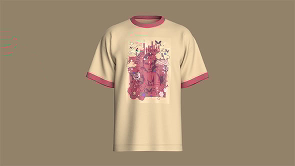 T Shirt-Gypsy Rose | Marvelous / Clo3d / obj / fbx - 3DOcean Item for Sale