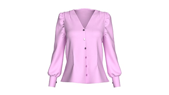 The Fitted Lola Top | Marvelous / Clo3d / obj / fbx - 3DOcean Item for Sale