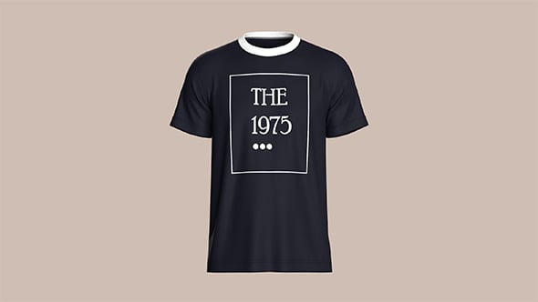 T-Shirt - The 1975 | Marvelous / Clo3d / obj / fbx - 3DOcean Item for Sale