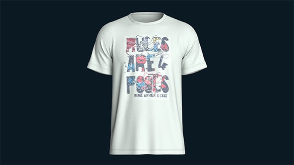 T-Shirt Rules | Marvelous / Clo3d / obj / fbx - 3DOcean Item for Sale
