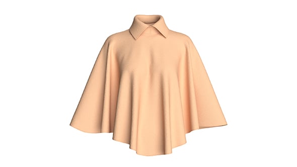 Girls Cape Dress V3 | Marvelous / Clo3d / obj / fbx - 3DOcean Item for Sale