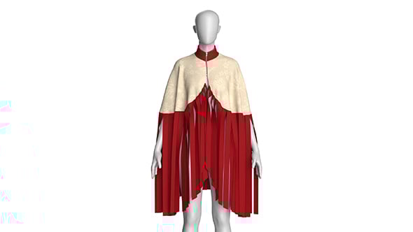 Girls Cape Tops V12 | Marvelous / Clo3d / obj / fbx - 3DOcean Item for Sale