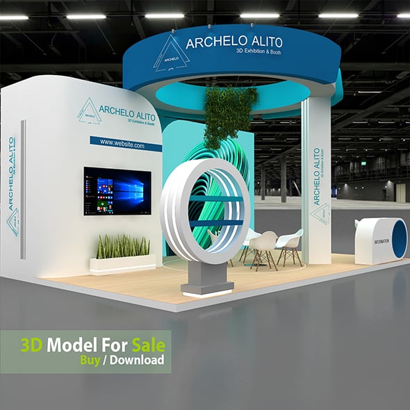 Stall Booth Exhibition - 3DOcean Item for Sale