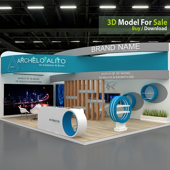 Stand Booth - 3DOcean Item for Sale