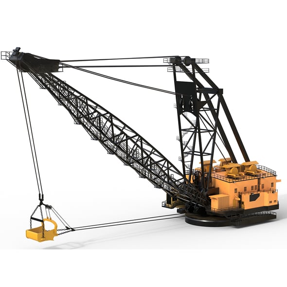 Draglines 8200 3d Model - 3DOcean Item for Sale