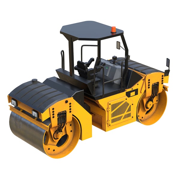 Vibratory Rollers Compactor CB8 3d Model - 3DOcean Item for Sale