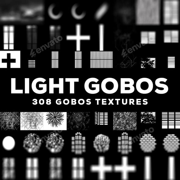 Lighting Gobos Texture Pack - 308 images - 3DOcean Item for Sale