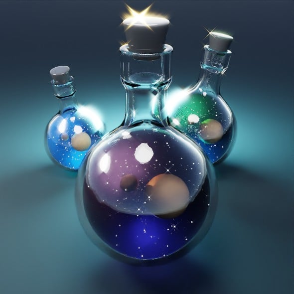 Space Bottle - 3DOcean Item for Sale