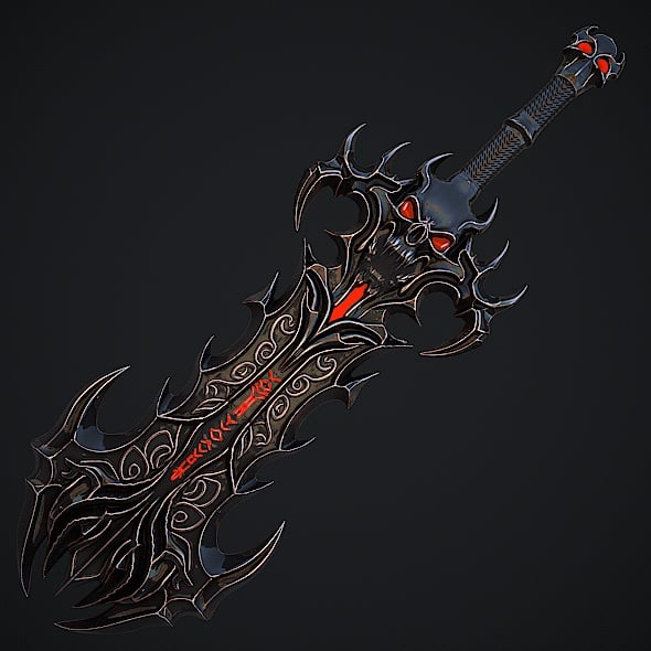 Fantasy Sword 31 3D Model - 3DOcean Item for Sale