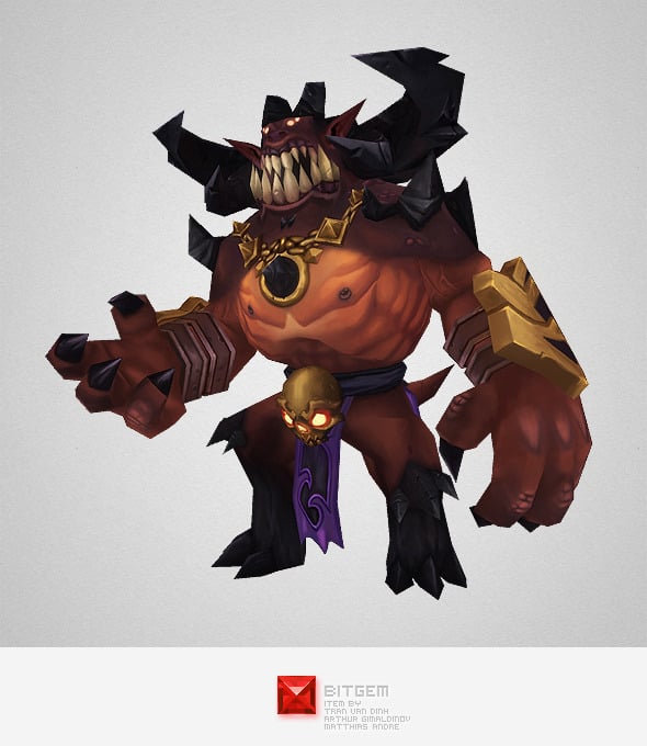Low Poly Demon Lord - 3DOcean Item for Sale
