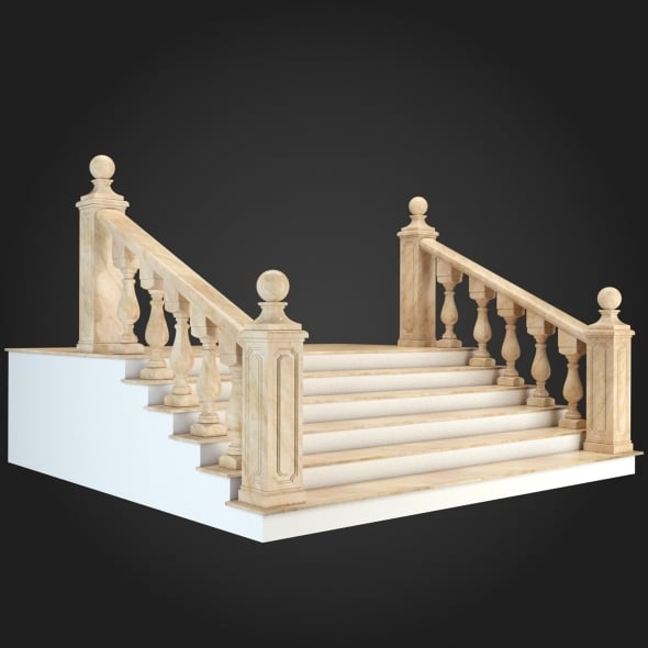 Staircase 001 - 3DOcean Item for Sale