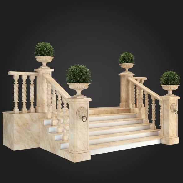 Staircase 012 - 3DOcean Item for Sale
