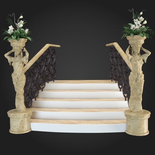 Staircase 016 - 3DOcean Item for Sale