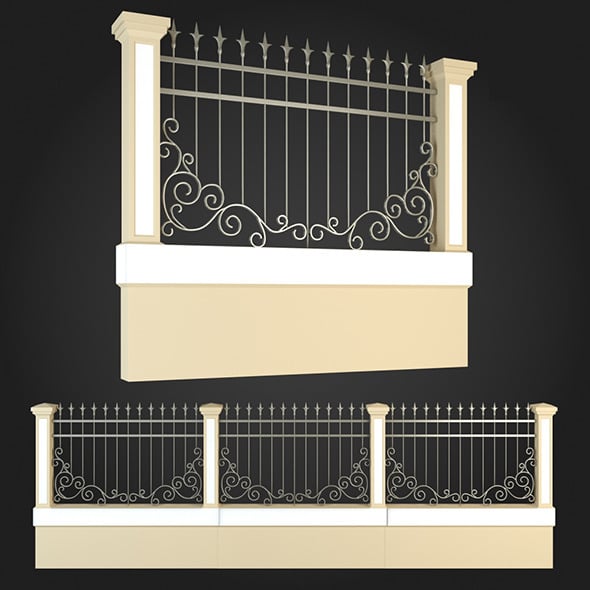 Fence 001 - 3DOcean Item for Sale