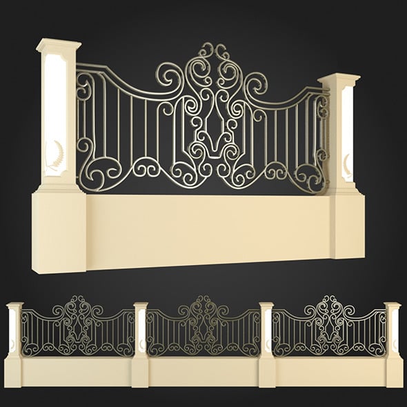 Fence 006 - 3DOcean Item for Sale