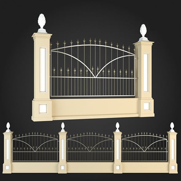 Fence 009 - 3DOcean Item for Sale