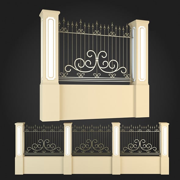 Fence 010 - 3DOcean Item for Sale