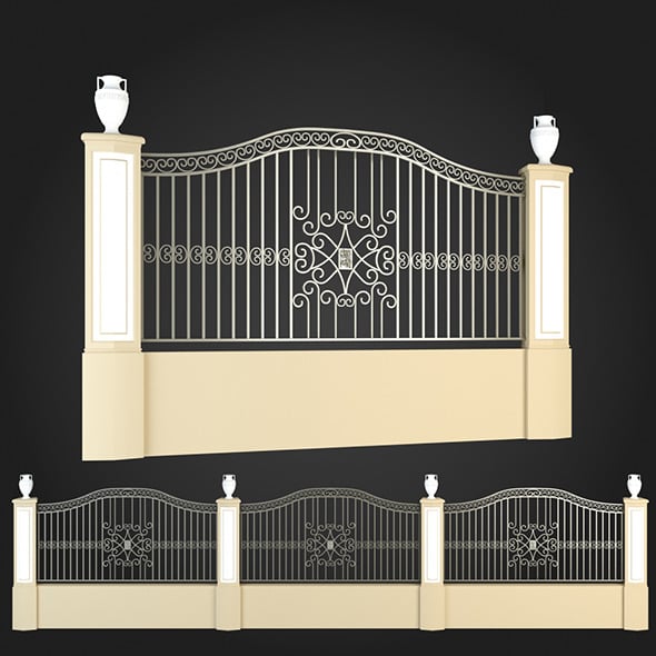 Fence 008 - 3DOcean Item for Sale
