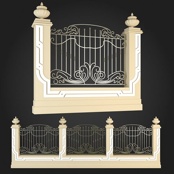 Fence 020 - 3DOcean Item for Sale