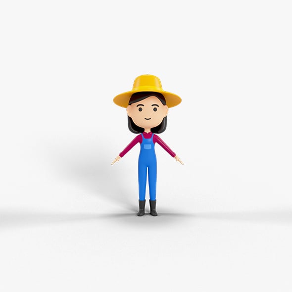 Cartoon Style Character 13 - 3DOcean Item for Sale