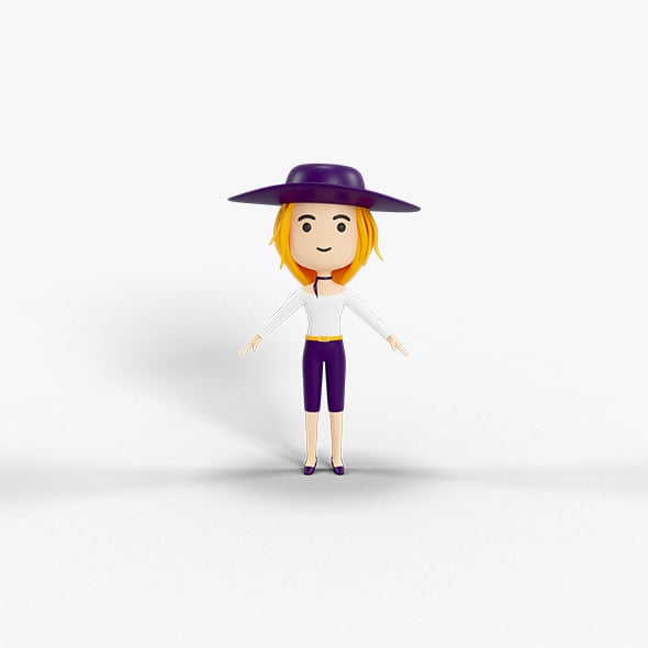 Cartoon Style Character 26 - 3DOcean Item for Sale