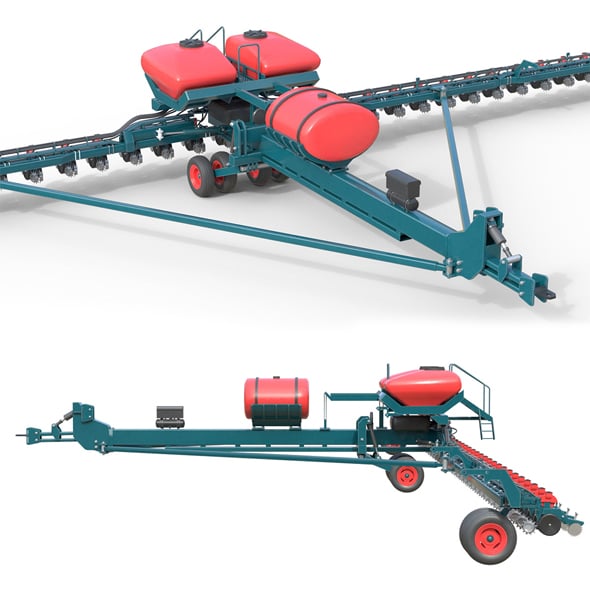 Row Planter - 3DOcean Item for Sale