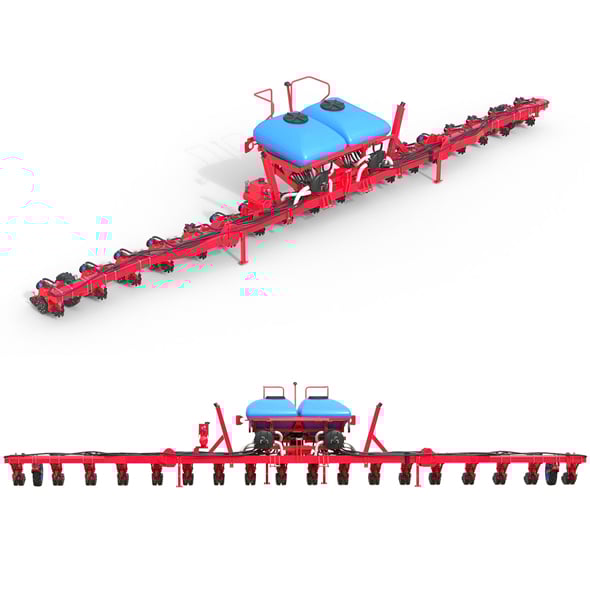 Trailed Seed Drill - 3DOcean Item for Sale