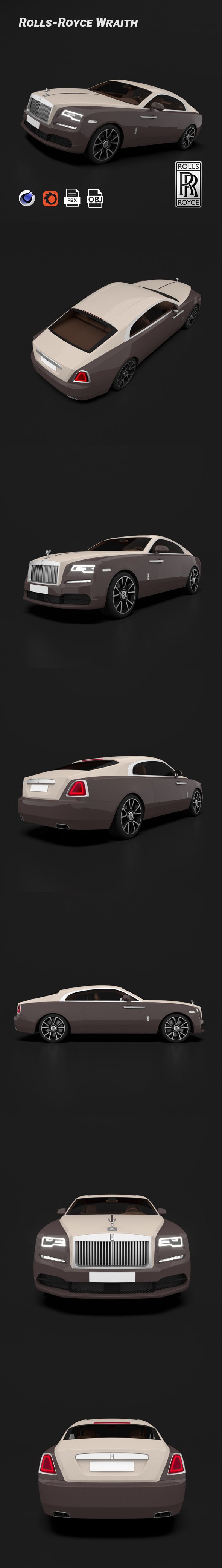 Rolls-Royce Wraith - 3DOcean Item for Sale