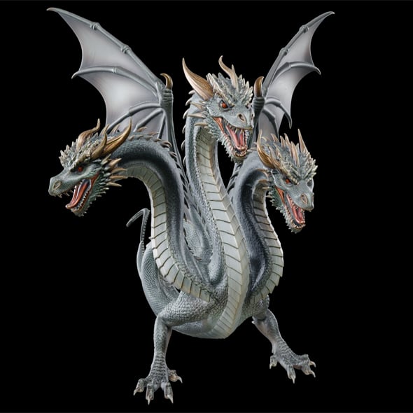 3-Headed Dragon - 3DOcean Item for Sale