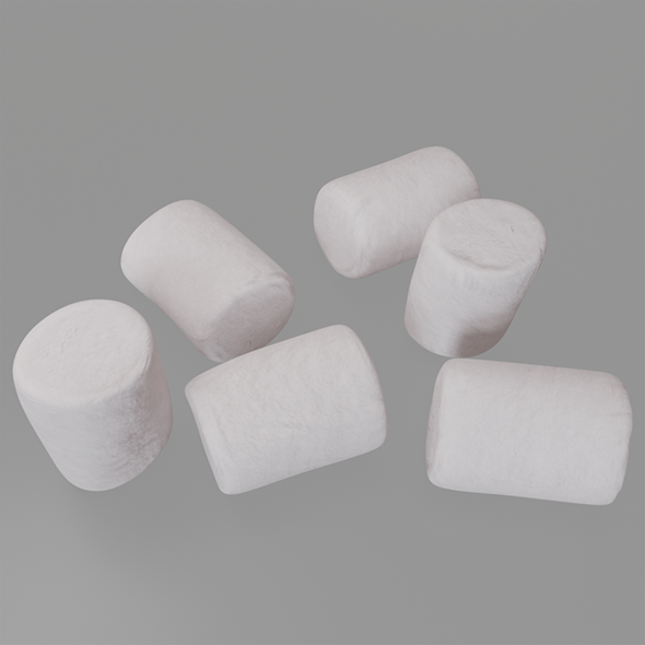 Marshmallow White Set - 3DOcean Item for Sale