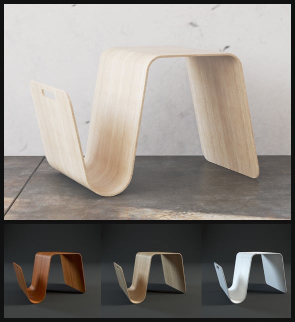 Modern Side Table - 3DOcean Item for Sale