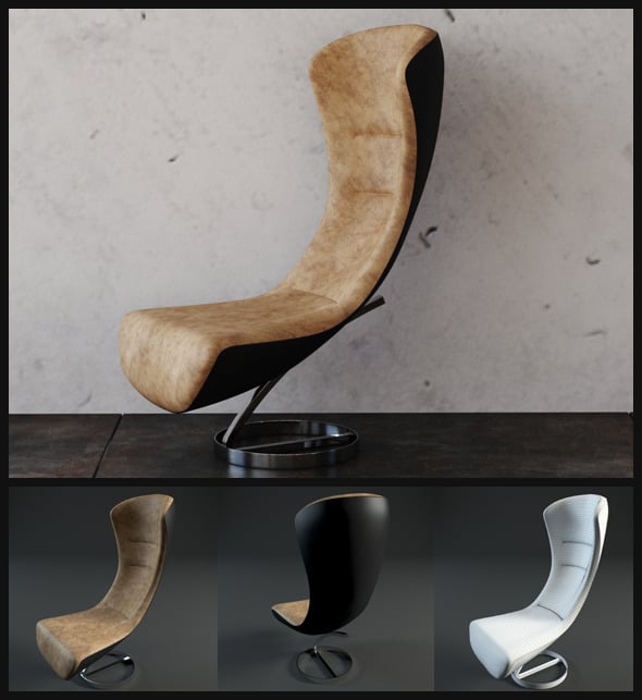 Lounge Chair - 3DOcean Item for Sale