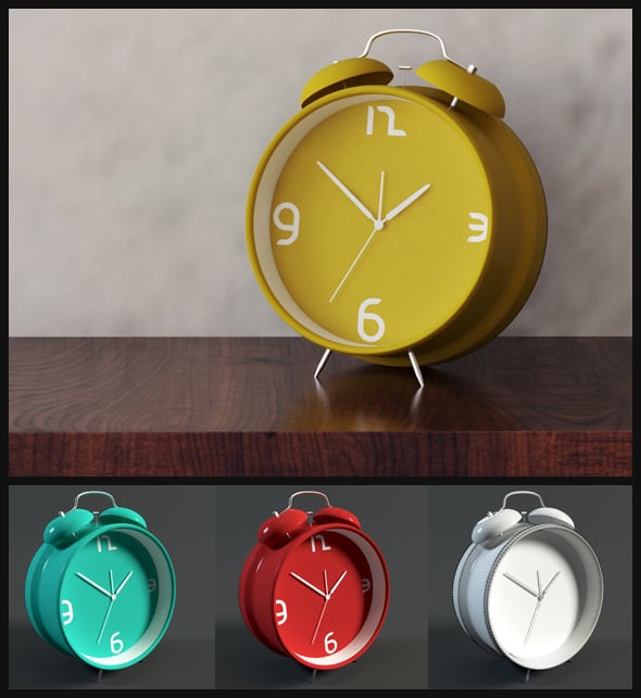Alarm Clock - 3DOcean Item for Sale