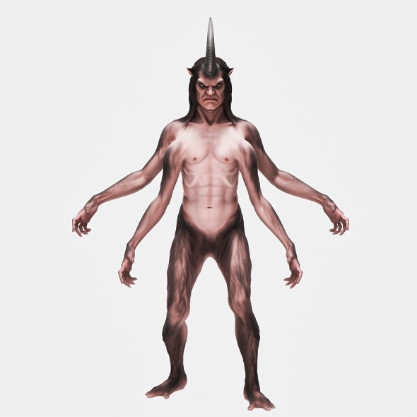 4-Armed Creature - 3DOcean Item for Sale