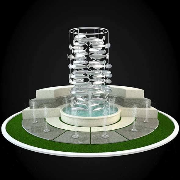 Fountain 045 - 3DOcean Item for Sale