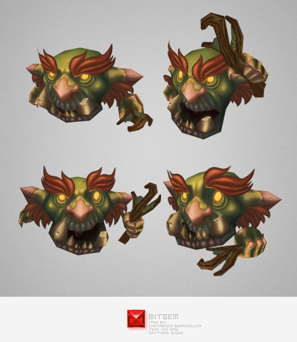 Low Poly Micro Troll Malak - 3DOcean Item for Sale