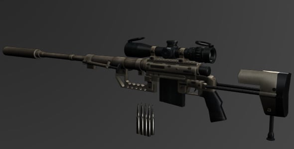 CheyTac M200 Intervention Sniper Rifle - 3DOcean Item for Sale