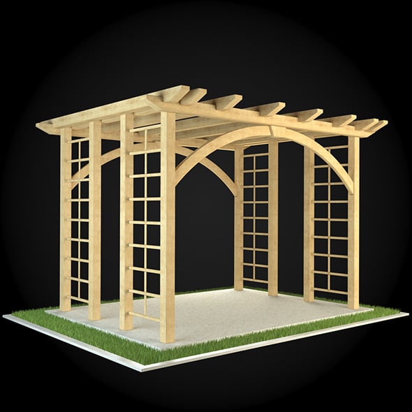 Pergola 003 - 3DOcean Item for Sale