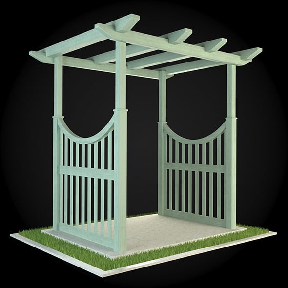 Pergola 004 - 3DOcean Item for Sale