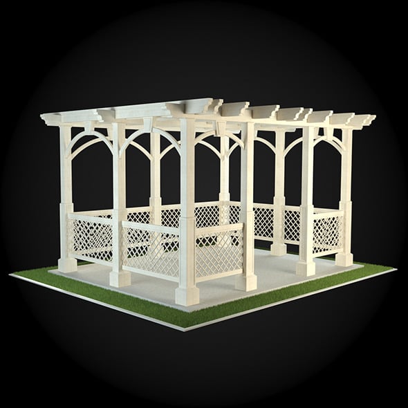 Pergola 012 - 3DOcean Item for Sale