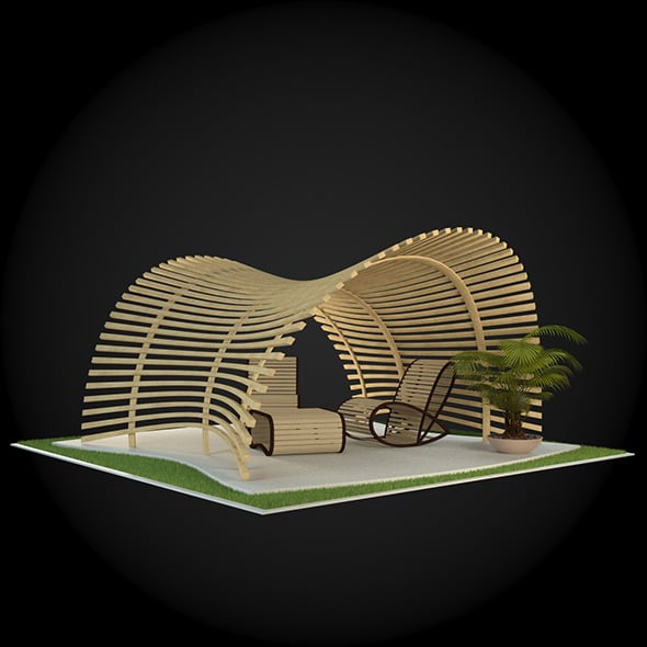 Pergola 025 - 3DOcean Item for Sale