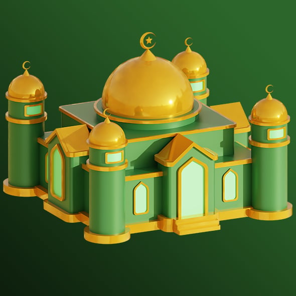 Mosque 3D Illustration - 3DOcean Item for Sale