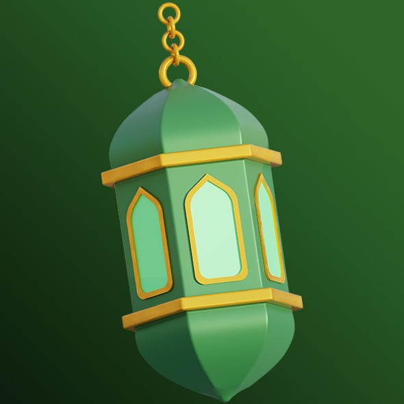 Lantern 3D Illustration - 3DOcean Item for Sale