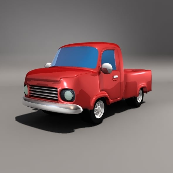 Cartoon Pickup Car - 3DOcean Item for Sale