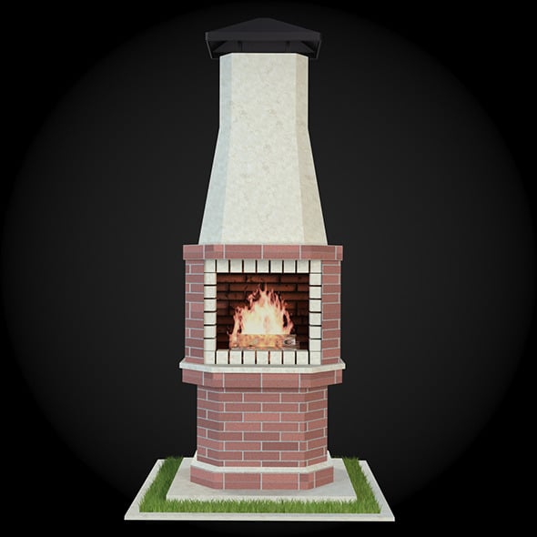 Garden Fireplace 014 - 3DOcean Item for Sale